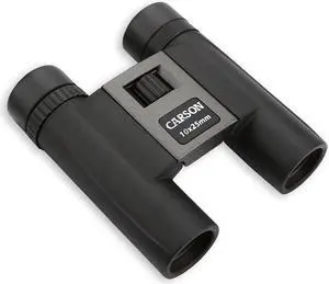 Carson 10x25mm Compact Binoculars, Silver/Black