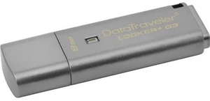 Kingston 8GB DataTraveler Locker+ G3 USB 3.0 Flash Drive - 8 GB - USB 3.0 - 80 MB/s Read Speed - 10 MB/s Write Speed USB3.0 Kingston 8GB DataTraveler Locker+ G3 USB 3.0 Flash Drive - 8 GB - USB 3.0 - 80 MB/s Read Speed - 10 MB/s Write Speed USB3.0