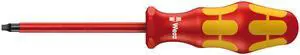 Wera 05004784001 Kraftform Plus VDE 168i Square Socket Insulated Screwdriver, #2 Head, 8" Blade Length