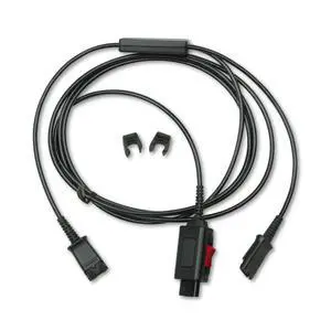 POLY Y splitter adapter for training purposes, black POLY Y splitter adapter for training purposes, black