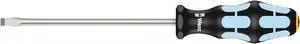 Wera 05032005001 Kraftform Stainless 3334 Stainless Steel Slotted Screwdriver, Lasertip, 6.5mm Head, 6" Blade Length, Black