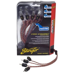 SI4417 17-Foot 4000 Series Professional 4 Channel RCA Interconnects,BLACK SI4417 17-Foot 4000 Series Professional 4 Channel RCA Interconnects,BLACK