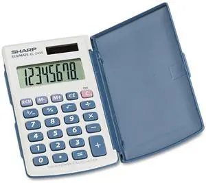 Sharp Electronics 8-Digit Twin Powered Calculator (EL-243S/EL-243SB)