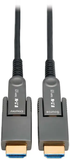 Tripp Lite Long Distance 8K HDMI Fiber Active Optical Cable (AOC), 98 Feet / 30 Meters, Detachable Connectors for Micro-HDMI, UHD 8K@60Hz, HDR, HDCP 2.3, Black, 3-Year Warranty (P568FMM-30M-8K6)