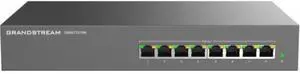 Grandstream GWN7701PA | 8-Port Gigabit Ethernet Unmanaged PoE Switch | Plug & Play | Desktop/Rack-Mount | Metal Design