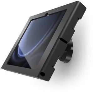 Compulocks Galaxy Tab S9, S9FE, and S10 Apex Enclosure with Bow Tilting Wall Mount, Ideal for Offices, Events, and Receptions - Black