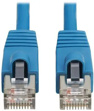 Tripp Lite Cat8 40G PoE Shielded Ethernet Cable, 6.6 Feet / 2 Meters, Flame-Resistant LSZH Jacket, Power Over Ethernet, Snagless RJ45, SSTP, Male-to-Male, Blue (N272L-F02M-BL)