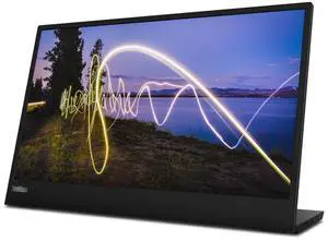 Lenovo ThinkVision M15 15.6" Full HD WLED LCD Monitor - 16:9 - Raven Black