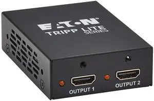 Tripp Lite Series 2-Port HDMI Splitter, 8K@60Hz, 1 in 2 Out, Mirror/Duplicate Only, Multi-Resolution Support, Mounting Kit, International Power Adapter, Plug-and-Play, 1-Year Warranty (B118-002-8K)