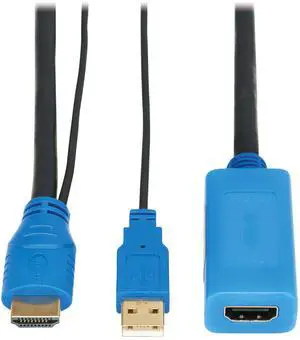 Tripp Lite Series 10-Foot 8K HDMI Extension Cable Male-to-Female Adapter with Active Signal Booster/Repeater (M/F), 10ft / 3.1m, 8K@60Hz, HDR, 4:4:4, HDCP 2.3, 3-Year Warranty (P569-A10-MF-8K6)