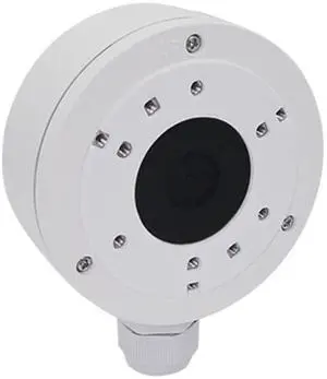 ACTi PMAX-0726 Junction Box, White for use with A310 and A311 Mini Bullet Cameras, Made of Aluminum