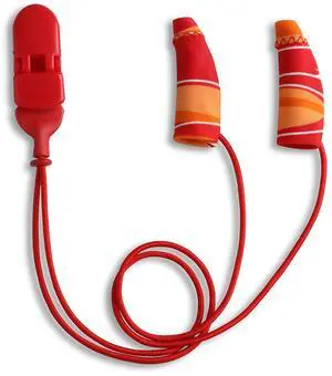 Ear Gear Mini Corded - Protect Hearing Aids or Hearing Amplifiers from Dirt, Sweat, Moisture, Loss, Wind - Fits Hearing Instruments 1" to 1.25"