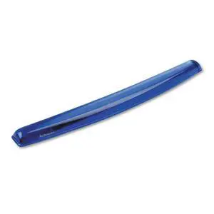 Gel Wrist Rest - Crystals, Blue - 2.3quot; x 18.5quot; x 0.6quot; - Blue - Gel, Polyurethane, Rubber Gel Wrist Rest - Crystals, Blue - 2.3quot; x 18.5quot; x 0.6quot; - Blue - Gel, Polyurethane, Rubber
