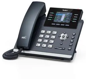 Yealink SIP-T44W  1301213 - WI-Fi IP Phone - 12 VoIP Accounts. 2.8-Inch Color Display. Dual-Port Gigabit Ethernet, PoE, Power Adapter Not Included