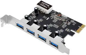 SIIG Legacy and Beyond USB 3.0 4-Port External PCIe Host Card