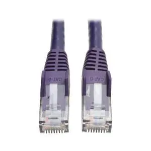 Tripp Lite Cat6 Gigabit Snagless Molded Patch Cable (RJ45 M/M) - Purple, 25-ft.(N201-025-PU)