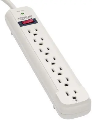 Tripp Lite 7 Outlet Surge Protector Power Strip 25ft Cord 1080 Joules LED & $25K INSURANCE (TLP725)