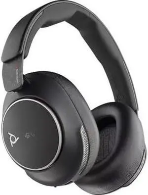 Poly (Plantronics + Polycom) Voyager Surround 80 UC, Teams, USB-C, USB-C/A Adapter, (VS80T, BT700C), Black, WW