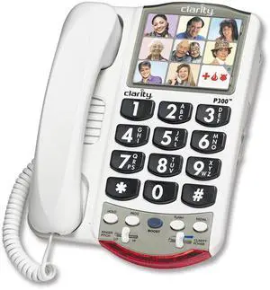 Clarity 76593.000 P300 Picture ID Mild Hearing Loss Amplified Corded Phone