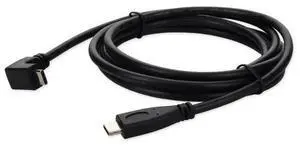 AddOn 6ft USB 3.1 (C) Male to Male Black Cable