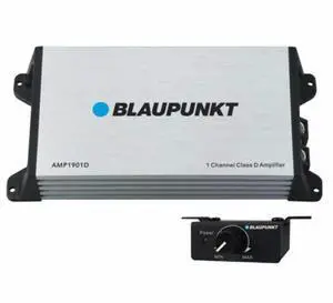 Blaupunkt AMP1901D Universal Car Speaker Amplifier Class D 1-Channel 2000 Watts Max Power