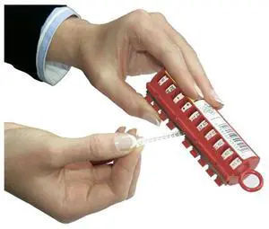 3M ScotchCode Wire Marker Tape Dispenser With Tape STD-0-9X, Compact Design For Easy Handling, 1 Dispenser