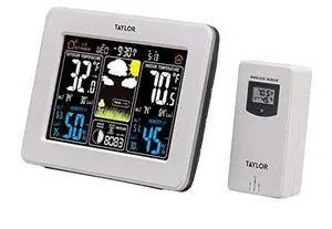Taylor Wireless Digital Deluxe Color Weather Station Forecaster