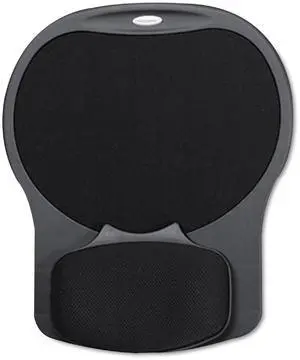 Fellowes Easy Glide Gel Mouse Pad Wrist Rest - Black (93730)