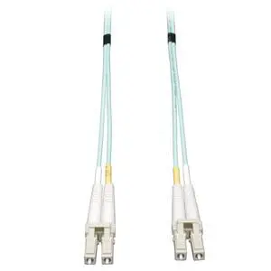 Eaton Tripp Lite 10Gb Duplex Multimode 50/125 OM3 LSZH Fiber Patch Cable, (LC/LC) - Aqua, 8M (26-ft.)(N820-08M)