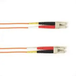 Black Box FOCMPM4-015M-LCLC-OR 15M FO Orange LCLC OM4 MM Duplex Plenum Patch Cable NCNR