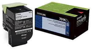 Lexmark 701K Return Program Black Toner Cartridge