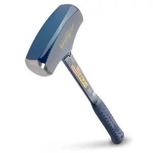 ESTWING BIG BLUE Drilling/Crack Hammer - 4-Pound Long Handle Sledge with Forged Steel Construction & Shock Reduction Grip - B3-4LBL ESTWING BIG BLUE Drilling/Crack Hammer - 4-Pound Long Handle Sledge with Forged Steel Construction & Shock Reduction Grip - B3-4LBL