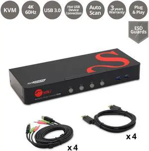 4 PORT DISPLAYPORT 1.2 4K KVM SWITCH