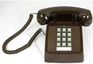 Cortelco ITT2500VBR 250045VBA20M Desk w/ Volume Brown