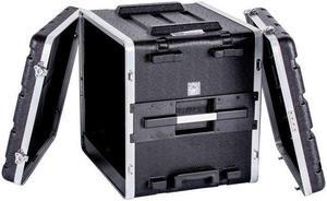 Deejayled TBH10UABSWHEELS 10u Abs Case With Wheels Locks