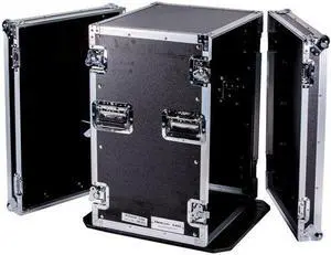 Deejay Led Fly Drive Case 16U Space Professional Dj Amplifier Case - 18-Inch Body Depth With Wheels
