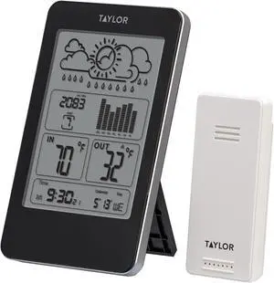 Taylor Wireless In/Out Thermometer w/Barometer   1733