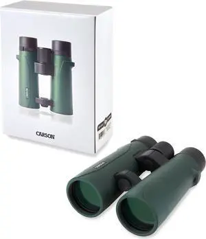Carson 10x50 Open Bridge Binocular, Green,