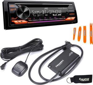 JVC KD-TD91BTS - CD Receiver w/ Bluetooth, USB, Amazon Alexa + Included SirusXM SXV300 Satellite Radio Tuner