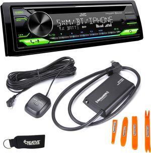 JVC KD-T910BTS - CD Receiver w/ Bluetooth, USB, Amazon Alexa + Included SirusXM SXV300 Satellite Radio Tuner