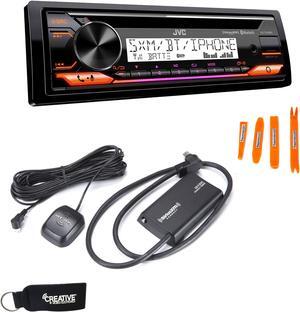 JVC KD-T91MBS Marine Stereo w/ CD, BT, USB, Amazon Alexa + SXV300 SirusXM Satellite Radio Tuner