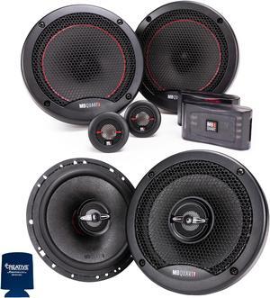 MB Quart Premium Bundle- 1-Pair of PS1-216 6.5" Component Speakers with 1-Pair of PK1-116 6.5" Coaxial Speakers