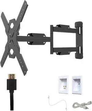 Kanto PS400 Tv Mounting package W/ Single outlet thru wall power kit