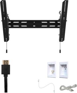Kanto PT300 Tv Mounting package W/ Single outlet thru wall power kit