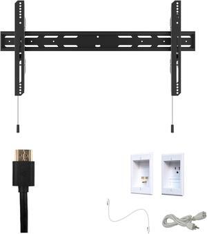 Kanto PF400 Tv Mounting package W/ Single outlet thru wall power kit