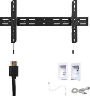 Kanto PT400 Tv Mounting package W/ Single outlet thru wall power kit