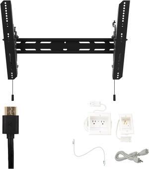 Kanto PT300 Tv Mounting package W/ DUAL outlet thru wall power kit And HDMI Cable