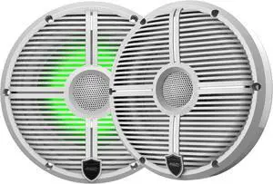 Wet Sounds RECON 6 XW-W RGB LED Recon Series 6.5" 60-Watt RMS Coaxial Speakers With White XW Grilles (Pair)