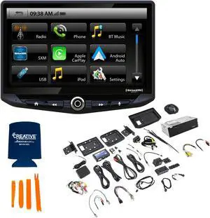 Stinger 2013-18 +19 Classic RAM Truck Heigh10 10" In-dash Infotainment System with SRK-RAM13H Ram Truck Flush-Mount Dash Kit