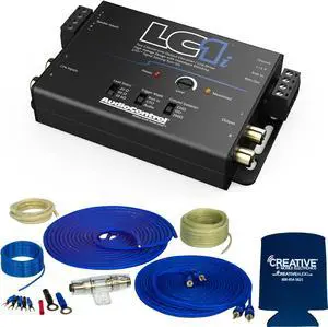 Stinger SS600XS 8GA Copper 600W Amplifier Wiring Kit with AudioControl LC1i 2-Channel Line Output Converter/Line Driver